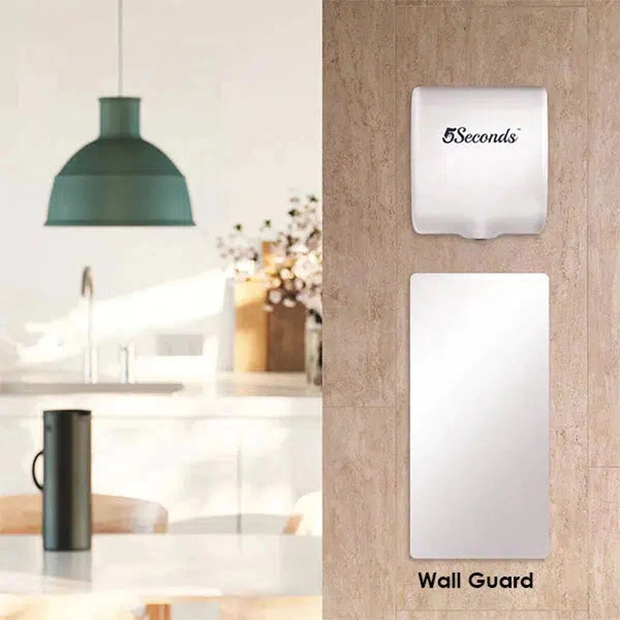 5Seconds, 5Seconds Hand Dryer White Wall Guard