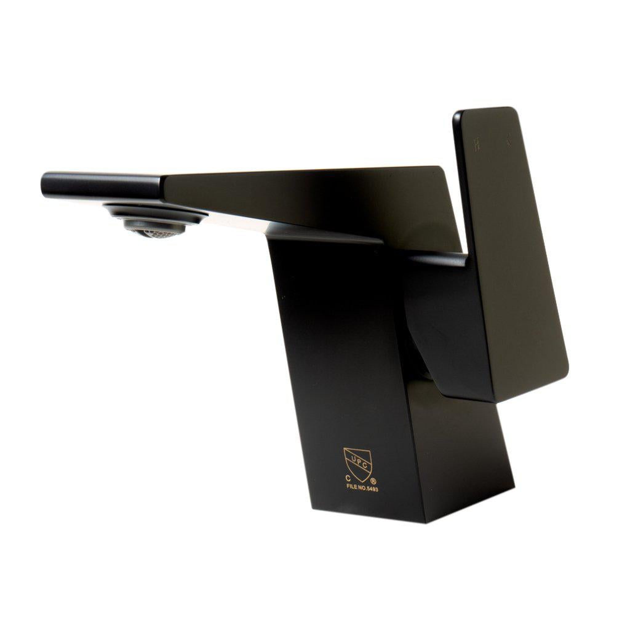 ALFI Brand, ALFI Brand AB1470-BM Black Matte Single Hole Brass Bathroom Sink Faucet With Single Lever