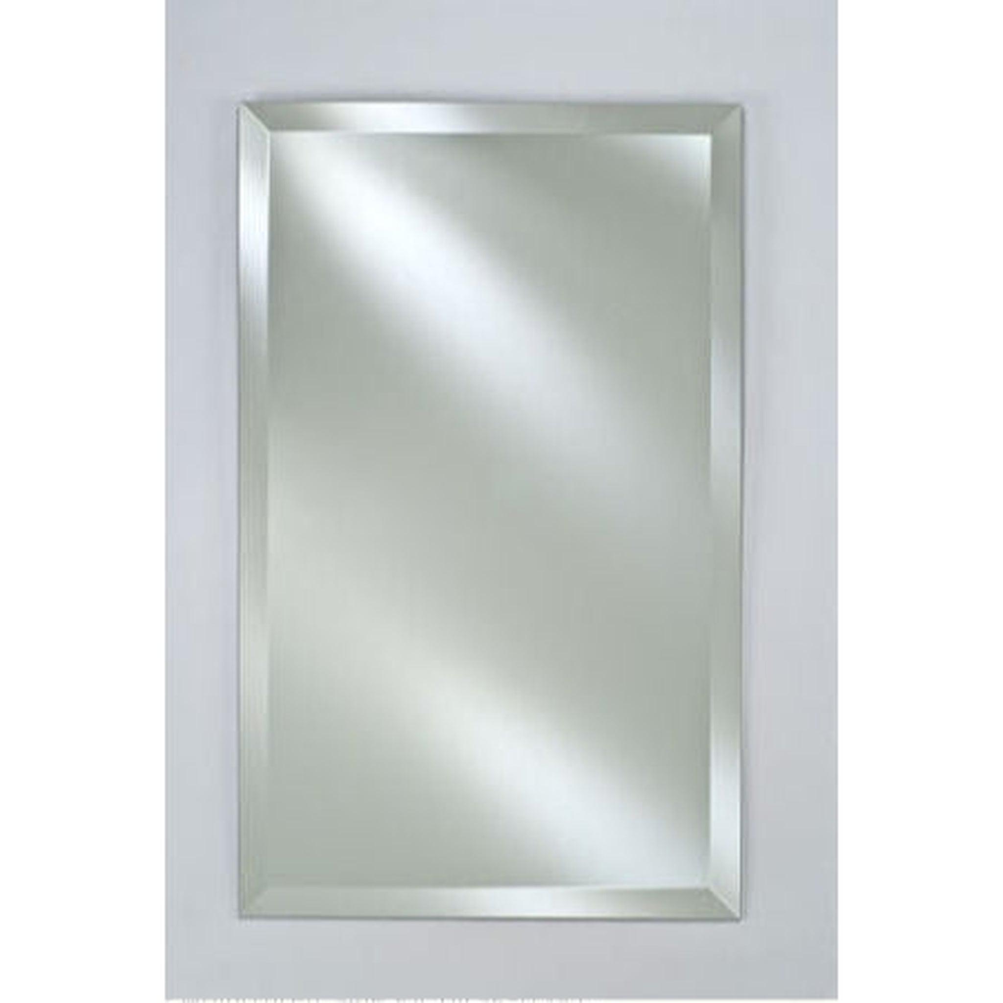 Afina, Afina Basix 16" x 22" Frameless Beveled Recessed Left Or Right Hinged Single Door Medicine Cabinet