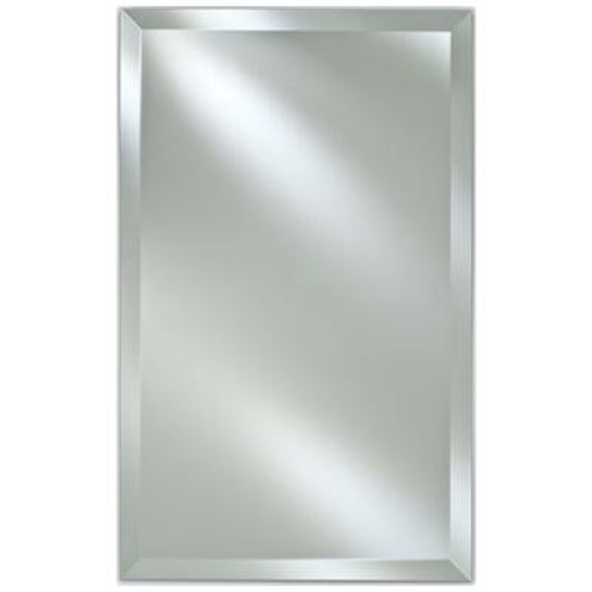 Afina, Afina Basix 20" x 30" Frameless Beveled Recessed Left Or Right Hinged Single Door Medicine Cabinet