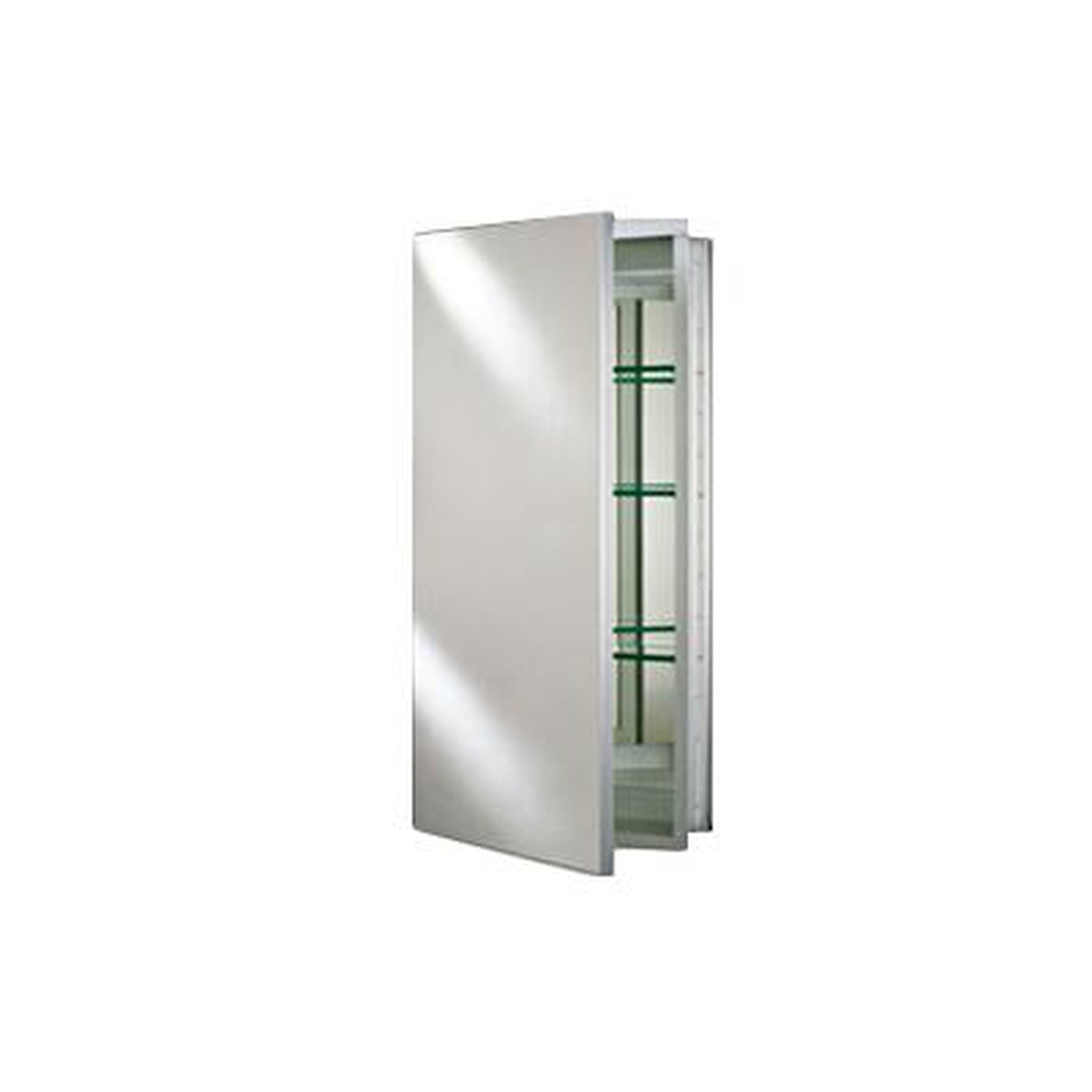 Afina, Afina Broadway 15" x 19" Recessed Reversible Hinged Single Door Polished Edge Medicine Cabinet