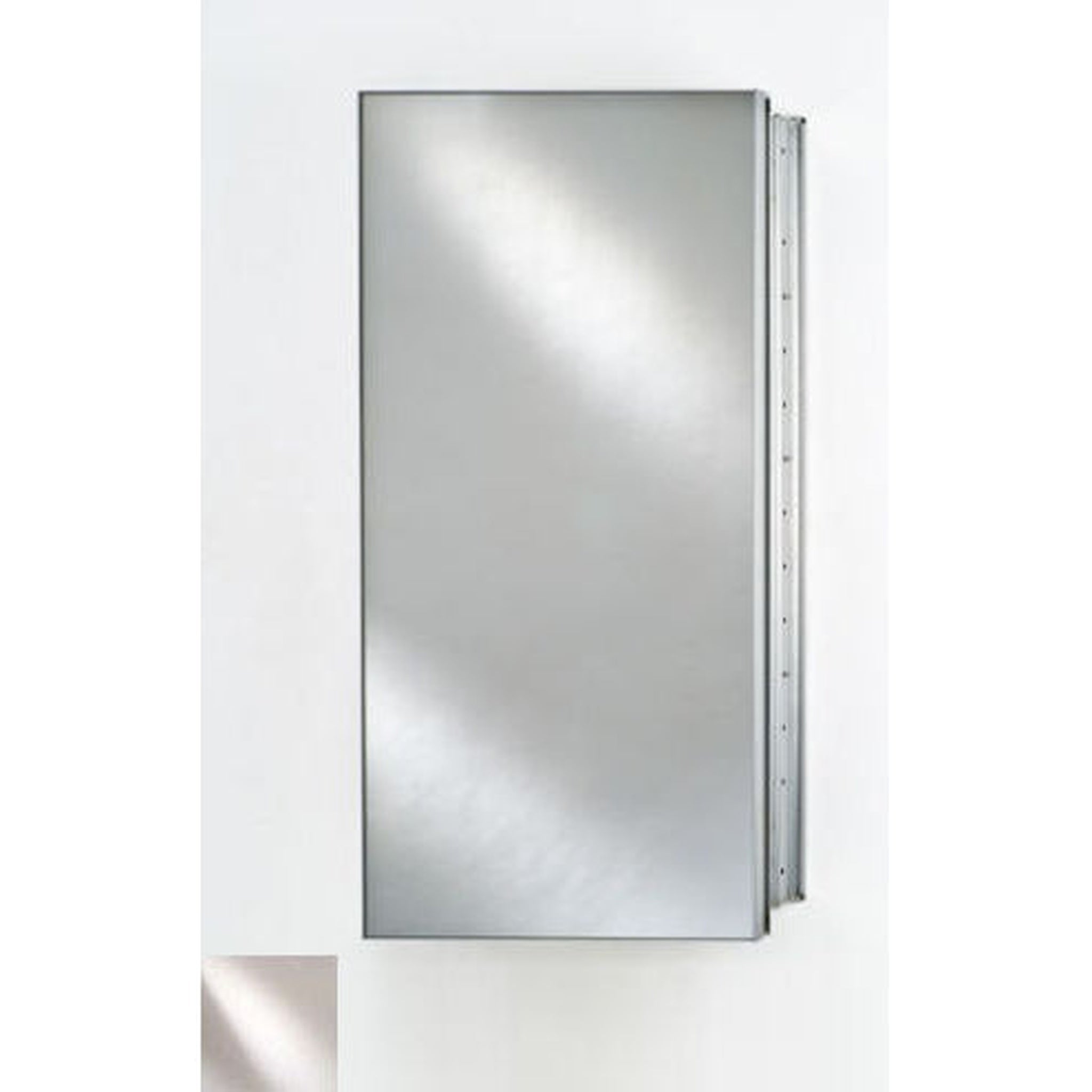 Afina, Afina Broadway 15" x 30" Recessed Reversible Hinged Single Door Polished Edge Medicine Cabinet