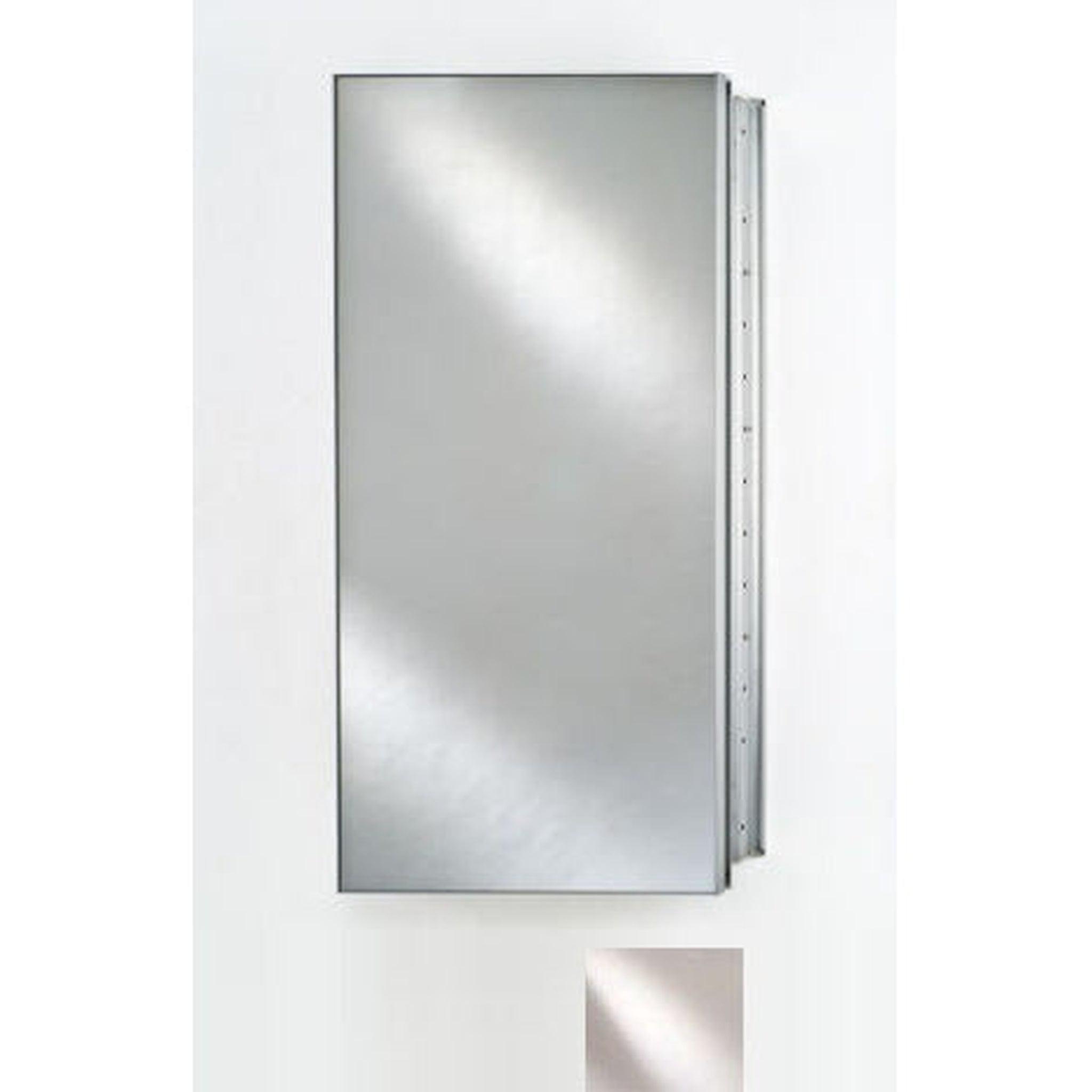 Afina, Afina Broadway 15" x 36" Recessed Reversible Hinged Single Door Polished Edge Medicine Cabinet