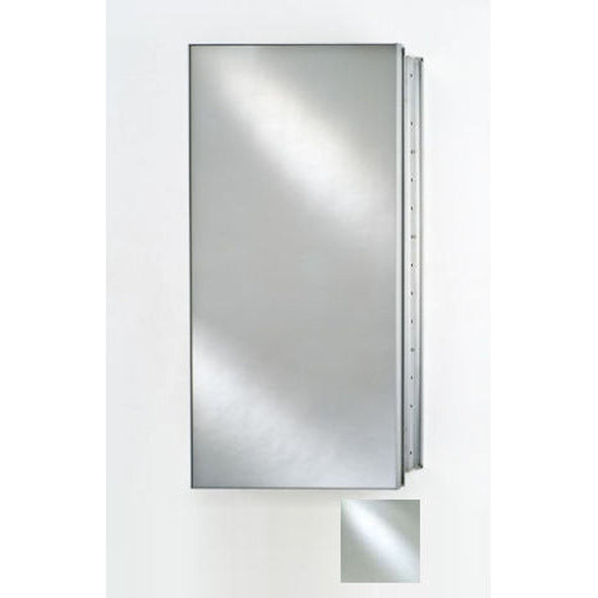 Afina, Afina Broadway 24" x 36" Recessed Reversible Hinged Single Door Polished Edge Medicine Cabinet