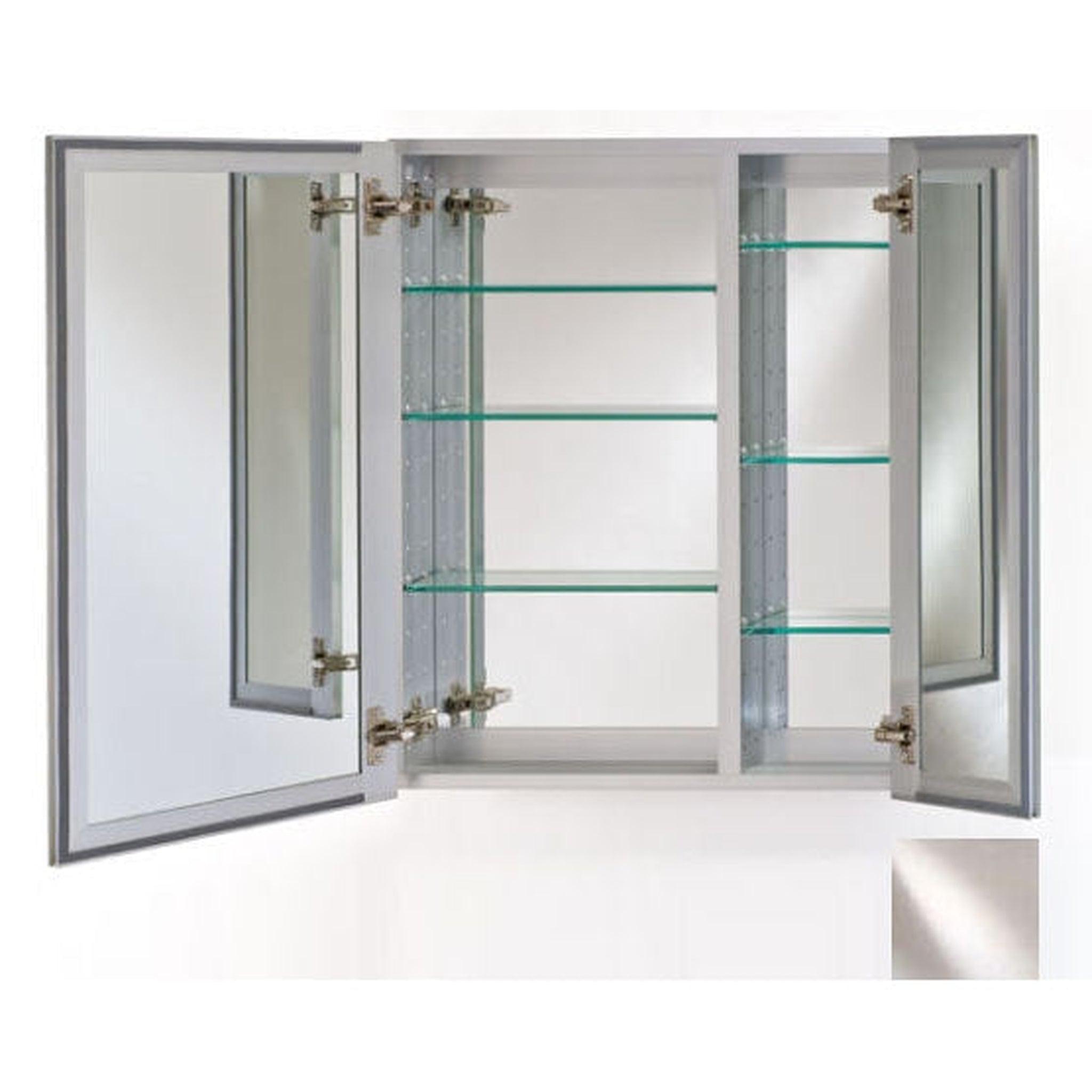 Afina, Afina Broadway 25" x 19" Recessed Double Door Polished Edge Medicine Cabinet