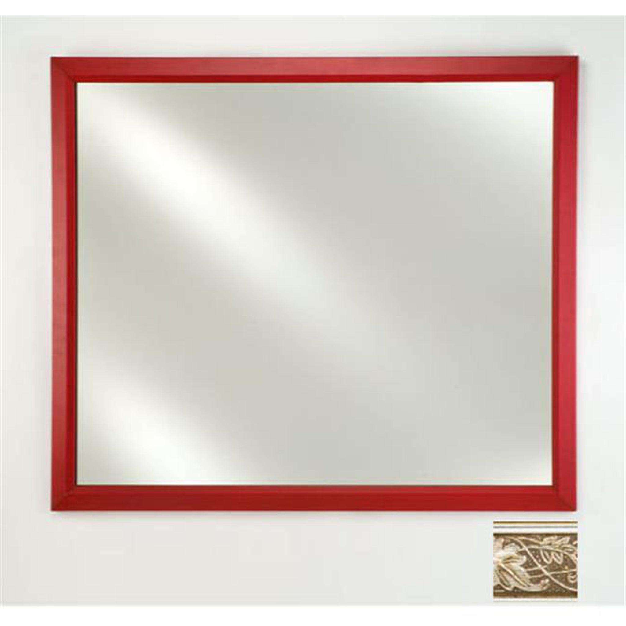 Afina, Afina Signature 16" x 22" Aristocrat Antique Silver Framed Mirror With Plain Edge