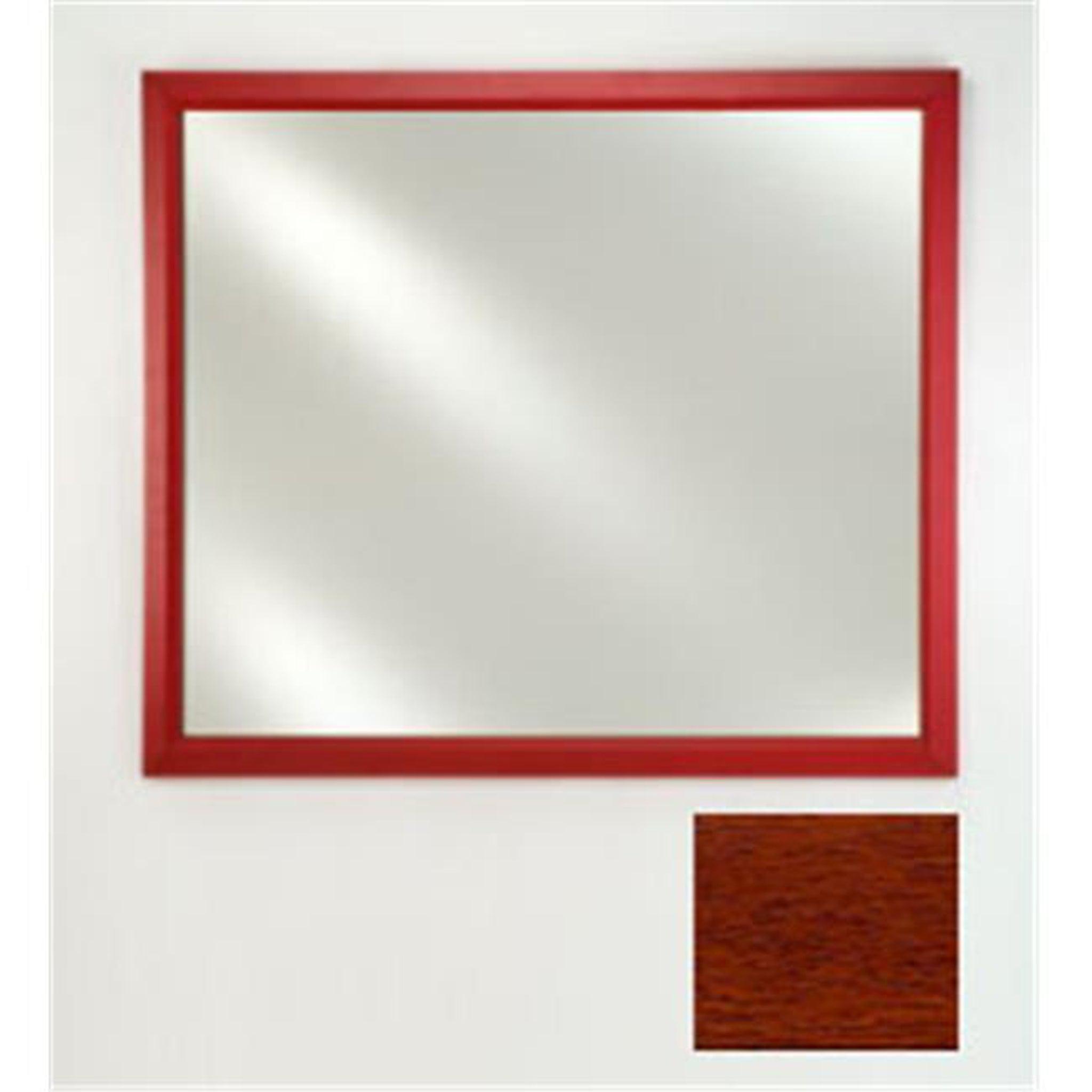 Afina, Afina Signature 16" x 22" Arlington Cherry Framed Mirror With Plain Edge