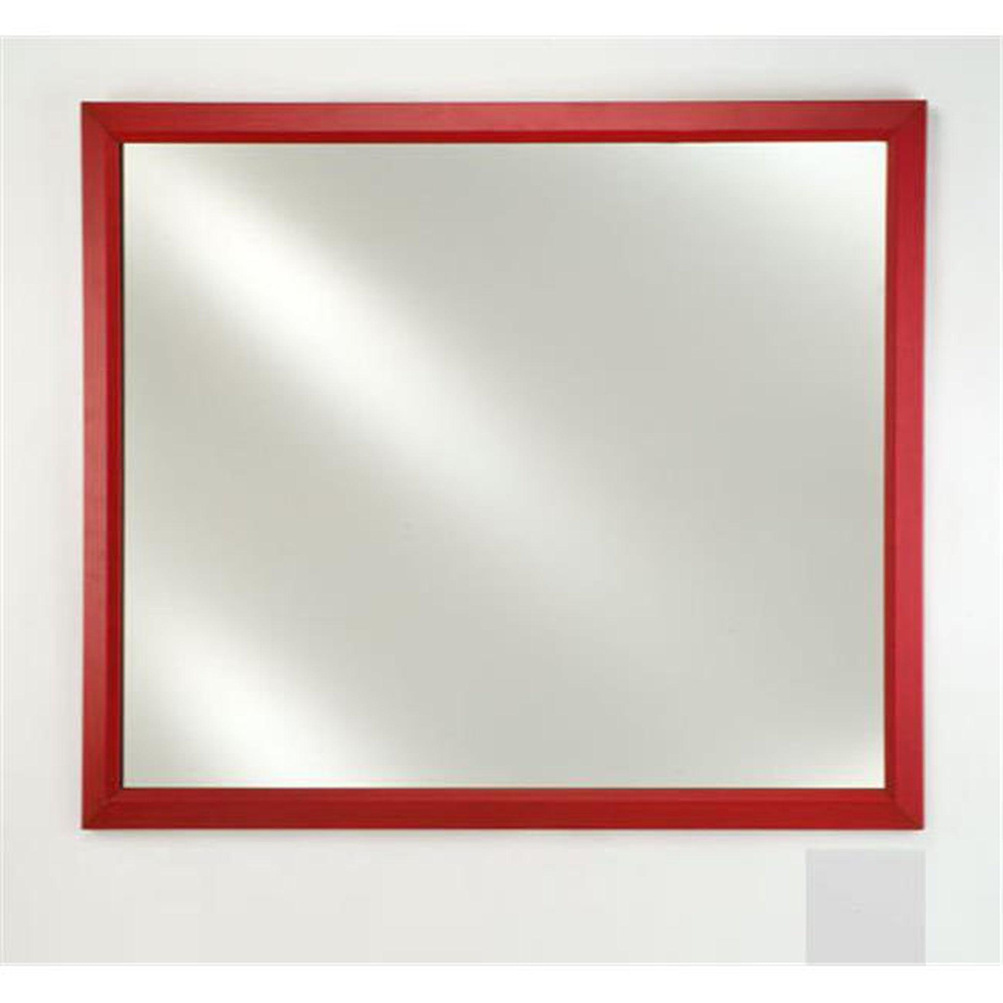 Afina, Afina Signature 16" x 22" Arlington White Framed Mirror With Beveled Edge