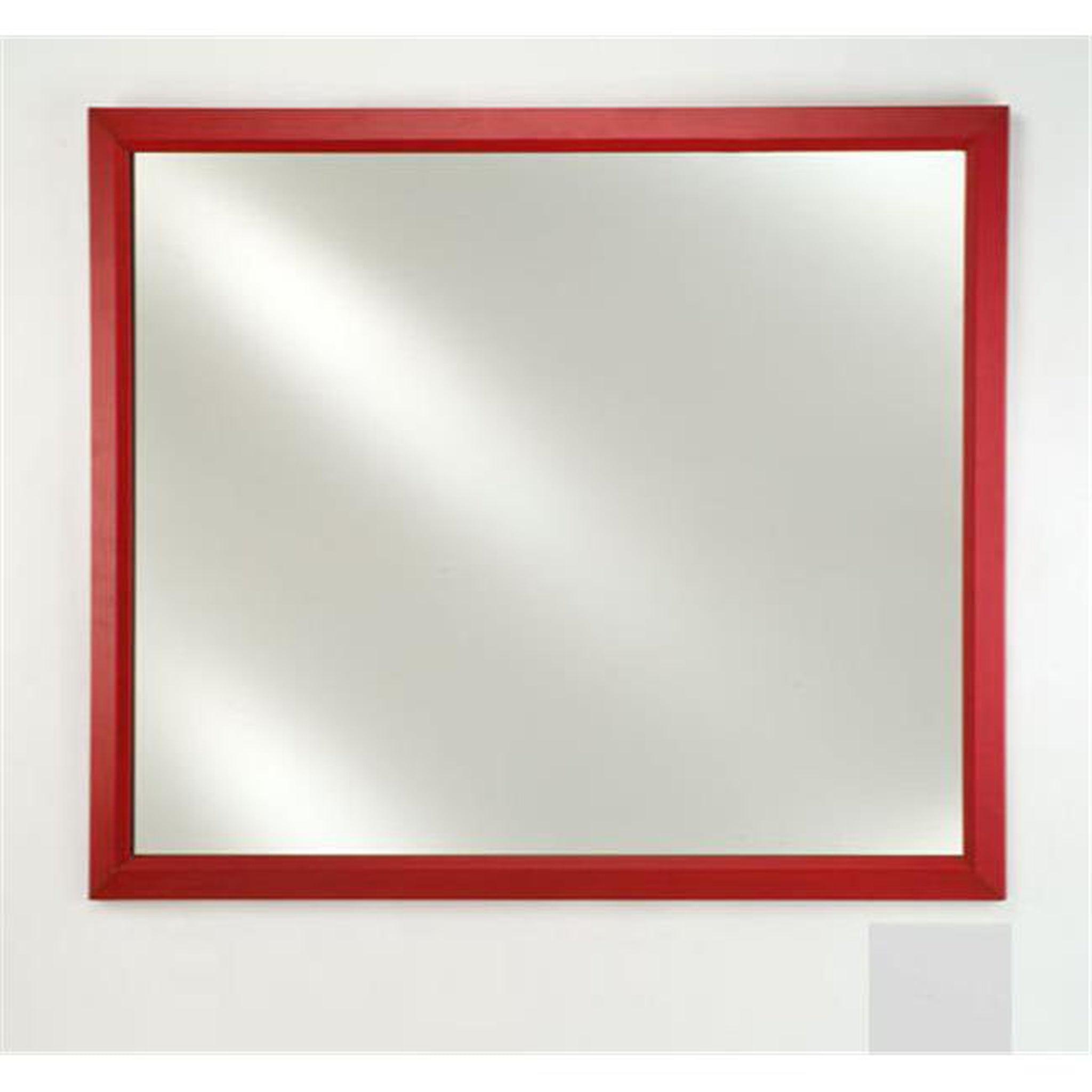 Afina, Afina Signature 16" x 22" Arlington White Framed Mirror With Plain Edge