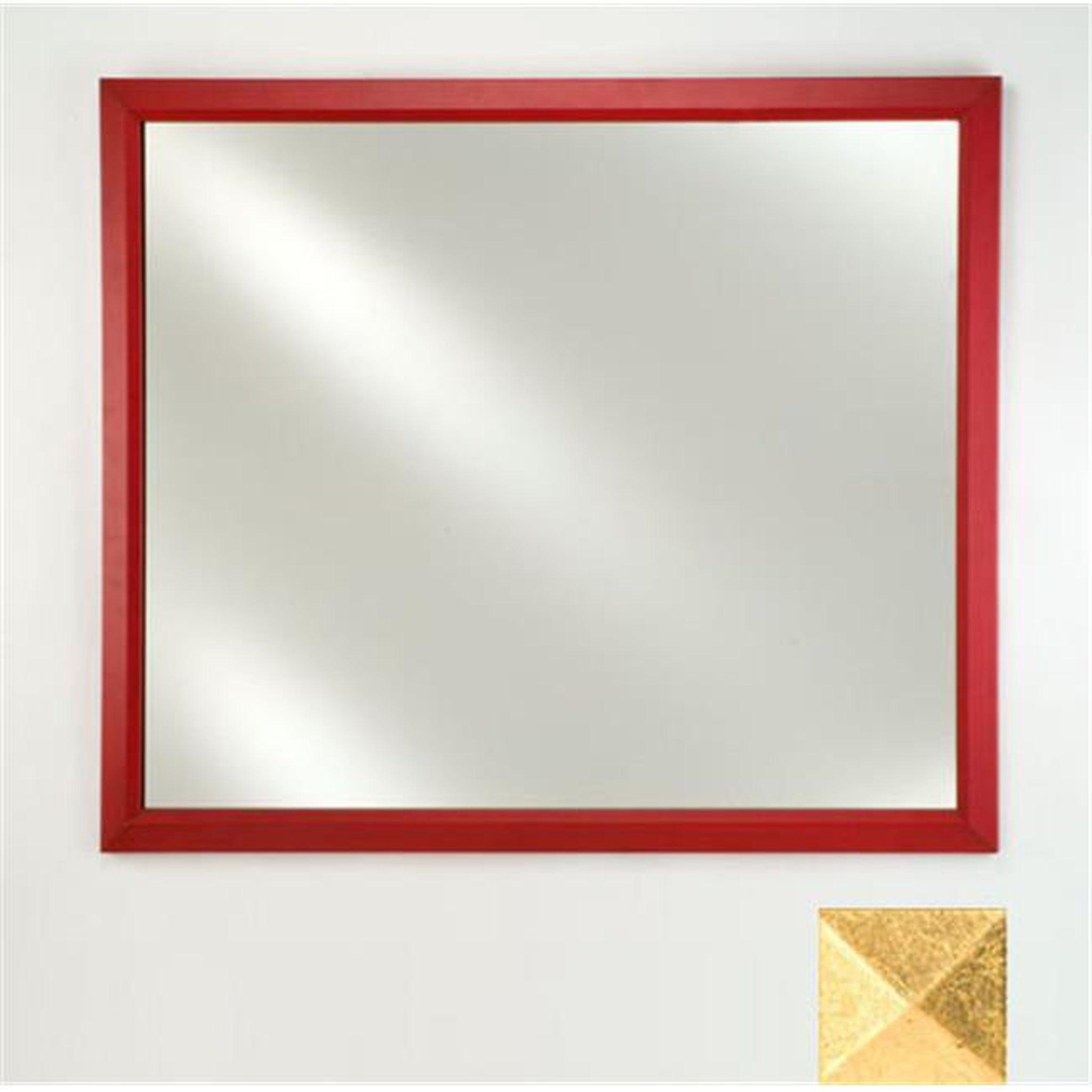 Afina, Afina Signature 16" x 22" Meridian Antique Gold With Antique Gold Caps Framed Mirror With Plain Edge