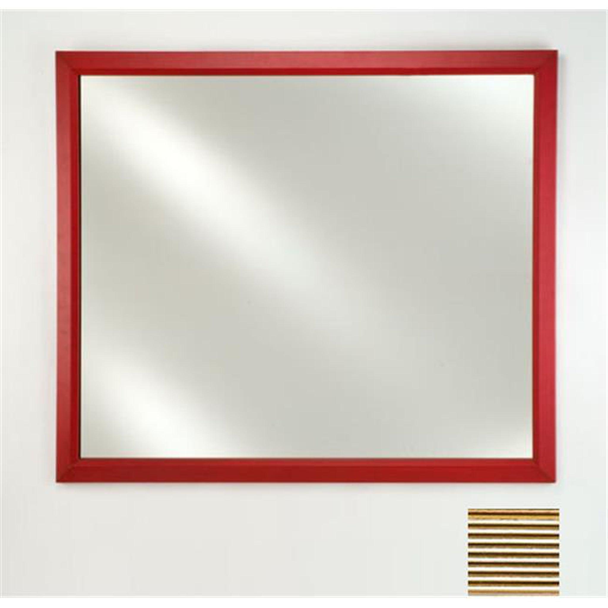 Afina, Afina Signature 16" x 22" Meridian Antique Silver With Antique Gold Caps Framed Mirror With Plain Edge