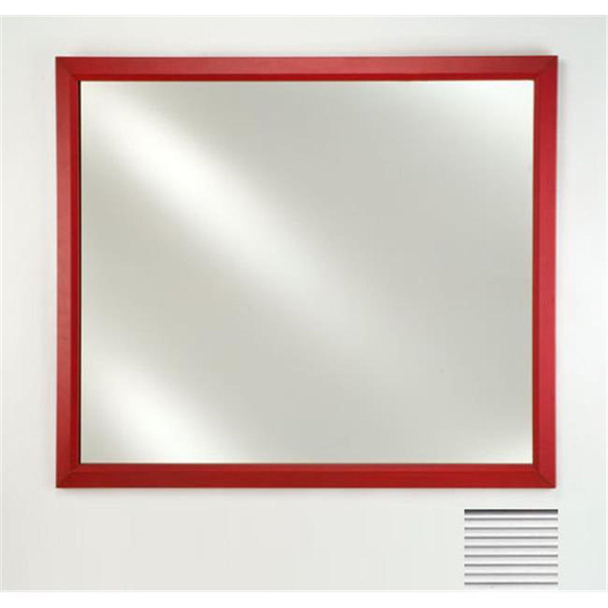 Afina, Afina Signature 16" x 22" Soho Fluted Chrome Framed Mirror With Plain Edge