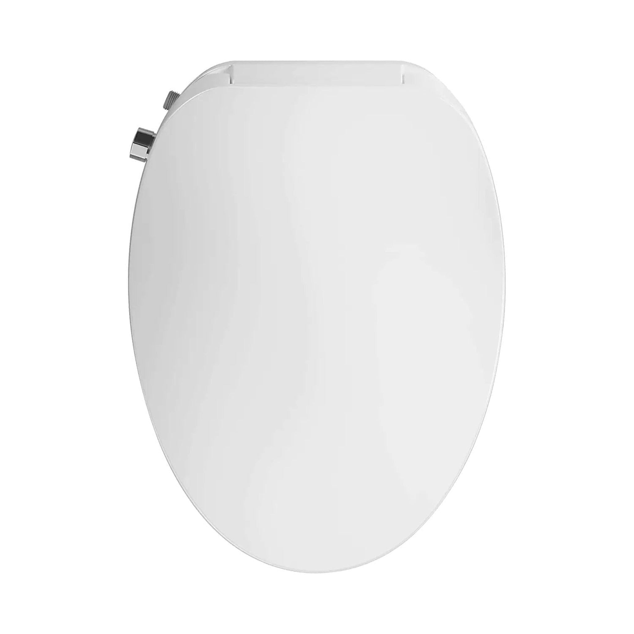 Aim to Wash!, Aim to Wash! 20" Elongated White Electric Smart Bidet Toilet Seat With Knob Control Operation