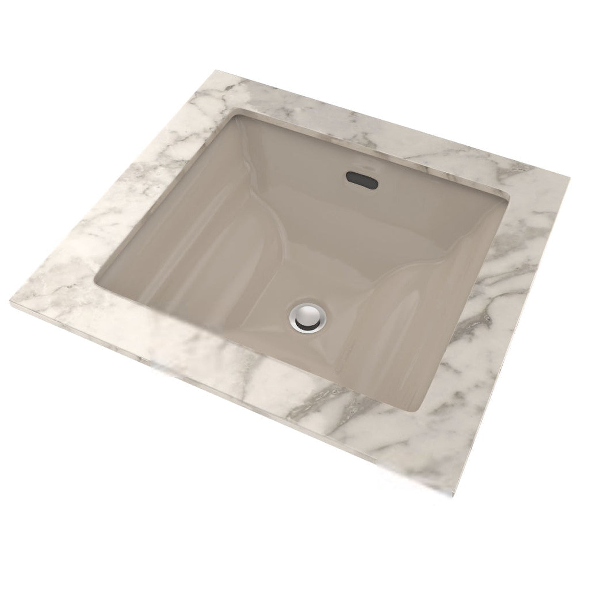 TOTO, Aimes 17" x 15" Bone Rectangular Undercounter Lavatory Sink