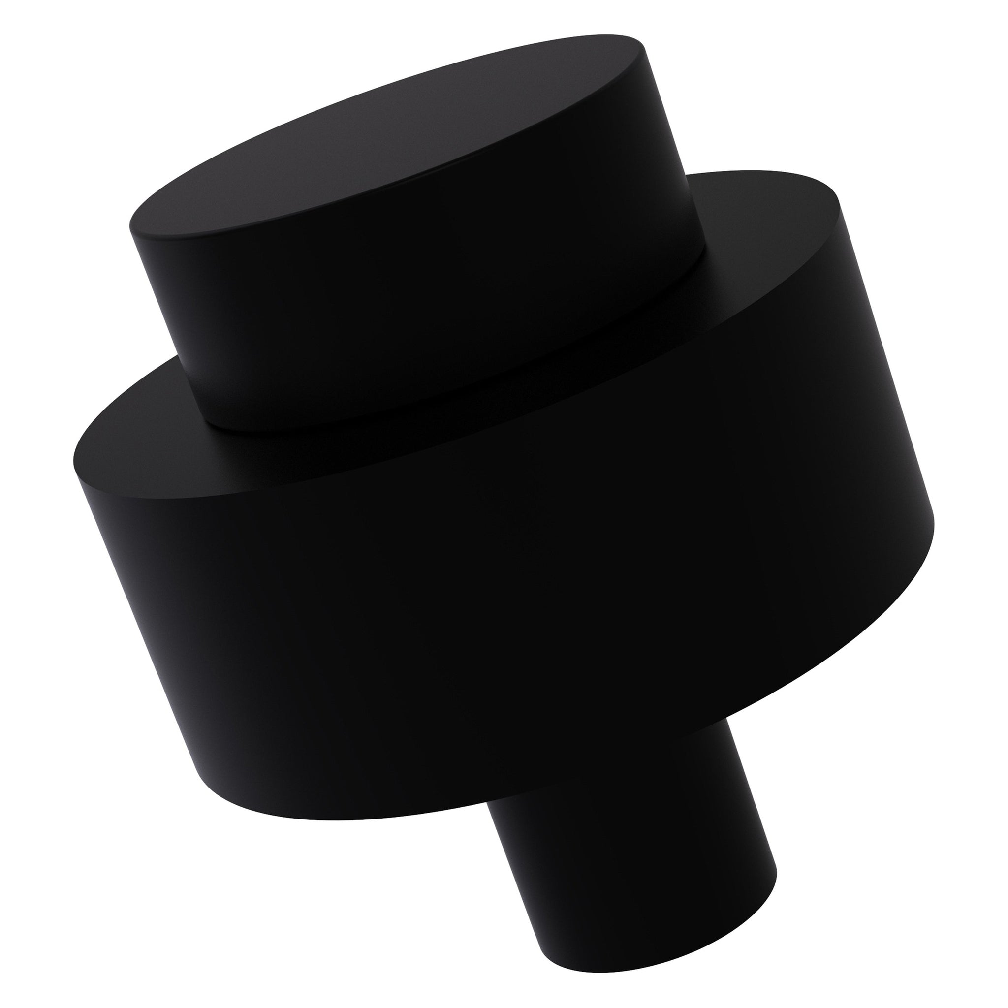 Allied Brass, Allied Brass 101 1.5" Matte Black Solid Brass Cabinet Knob