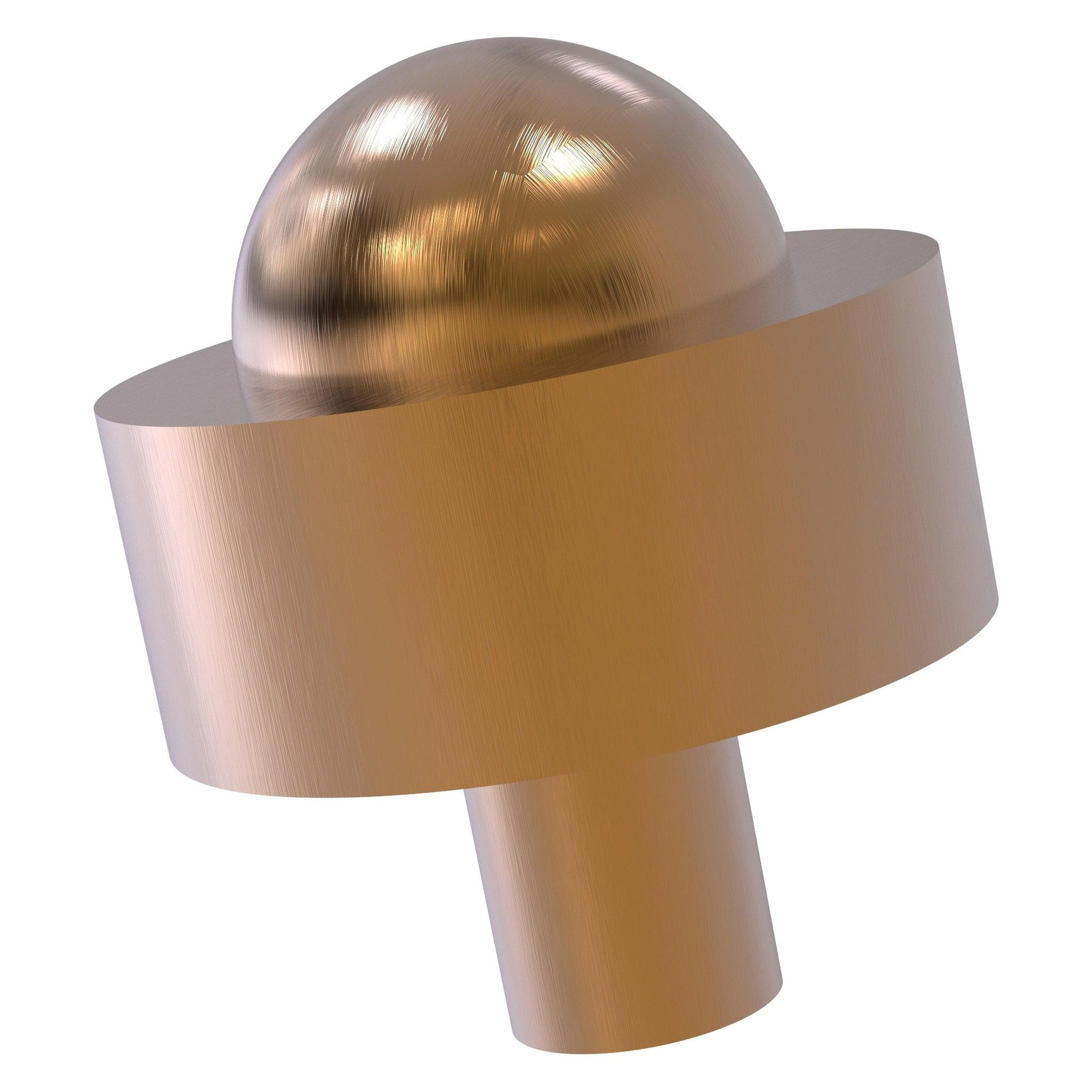 Allied Brass, Allied Brass 101A 1.5" Brushed Bronze Solid Brass Cabinet Knob